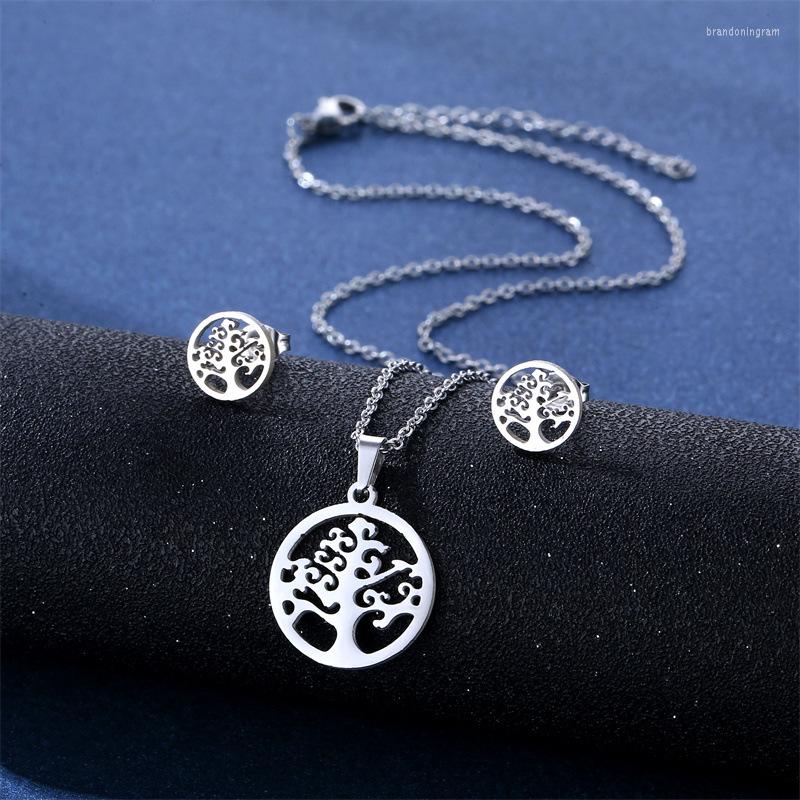 Necklace Earrings Set 2023 Round Hollow Wishing Tree Pendant Plant Of Life Jewelry Fashion Elegant Women Girl Gifts, Picture shown
Necklace Earrings Set 2023 Round Hollow Wishing Tree Pendant Plant Of Life Jewelry Fashion Elegant Women Girl Gifts, Picture shown