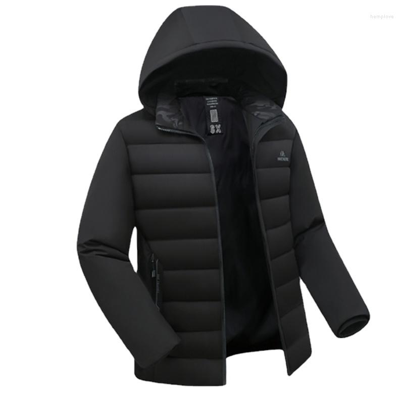 Men's Down Brand Cotton Jacket Windproof Waterproof Men's Winter Business Casual Coat Hat Detachable Long Sleeve, Black
Men's Down Brand Cotton Jacket Windproof Waterproof Men's Winter Business Casual Coat Hat Detachable Long Sleeve, Black