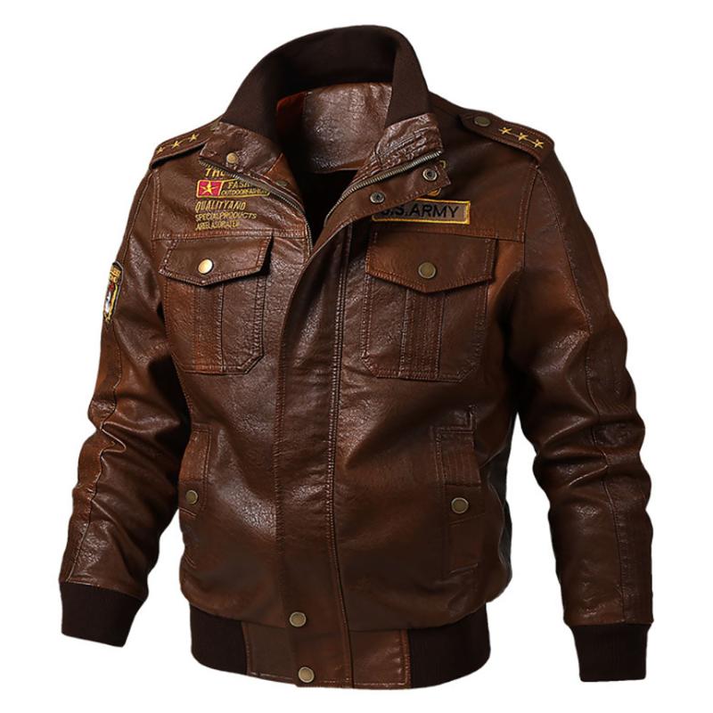 Men's Fur & Faux Autumn Winter Male Leather Jacket Casual Classic Motorcycle Warm Military Bomber Outwear Stand Collar Outdoor Coat M-6XL, Black a
Men's Fur & Faux Autumn Winter Male Leather Jacket Casual Classic Motorcycle Warm Military Bomber Outwear Stand Collar Outdoor Coat M-6XL, Black a