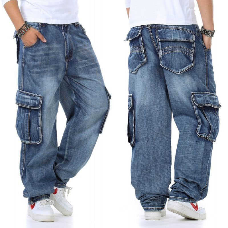 Men's Jeans 2023 Mens Baggy Jeans Men Wide Leg Denim Pants Hip Hop New Fashion Embroidery Skateboarder Jeans Free Shipping cholyl Z0315