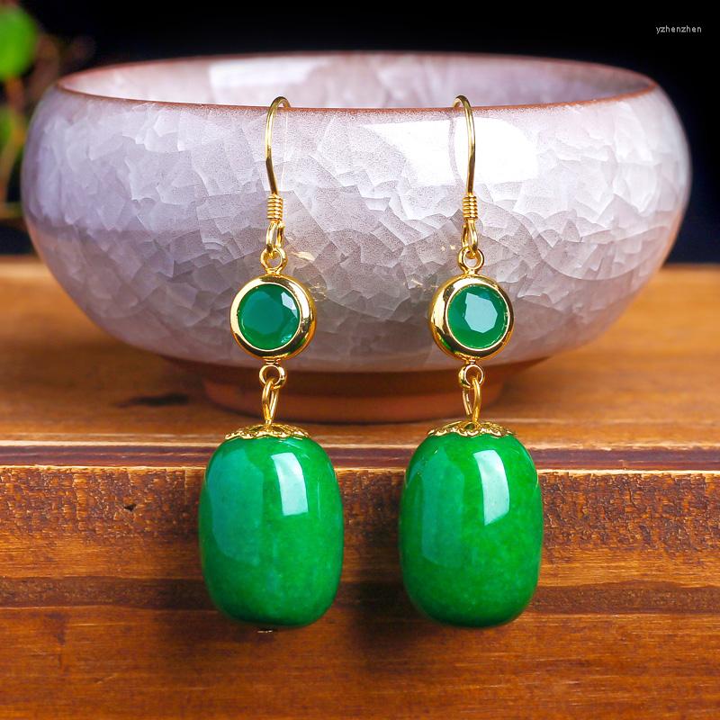 Stud Earrings Natural Hollow Handcarved Green Jade With 925 Sterling Silver Jewelry For Women
Stud Earrings Natural Hollow Handcarved Green Jade With 925 Sterling Silver Jewelry For Women
