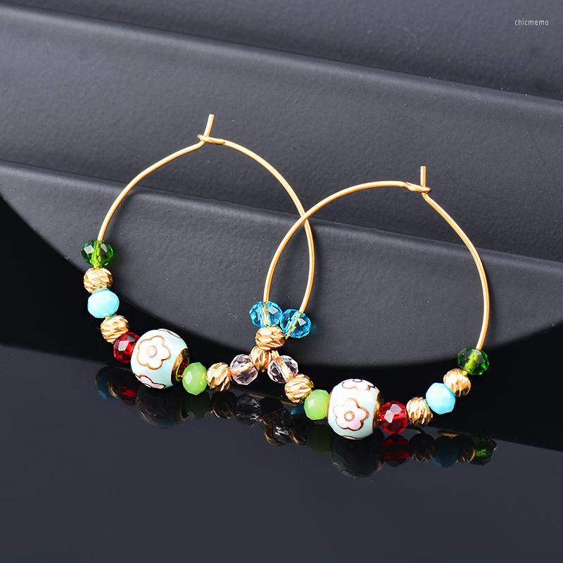 Hoop Earrings SINLEERY 316L Stainless Steel Crystal Enamel Round For Women Gold Color Fashion Jewelry Party Accessories EH005 SSB
Hoop Earrings SINLEERY 316L Stainless Steel Crystal Enamel Round For Women Gold Color Fashion Jewelry Party Accessories EH005 SSB