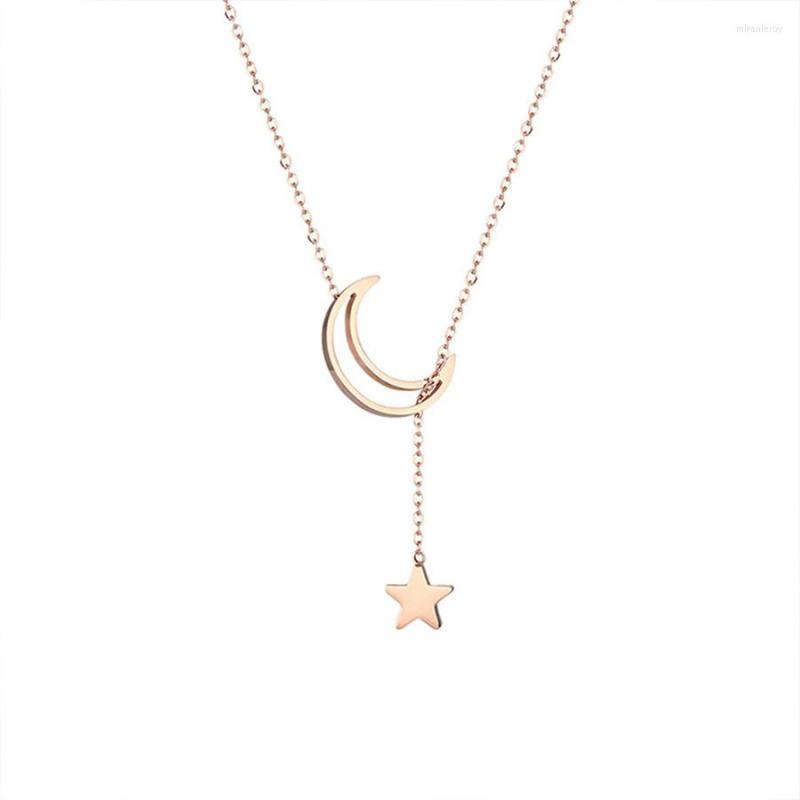 Chains 2023 Fashion Women Moon Star 14K Gold Plated Simple Crescent Pendant Necklace Elegant Party Chain
Chains 2023 Fashion Women Moon Star 14K Gold Plated Simple Crescent Pendant Necklace Elegant Party Chain