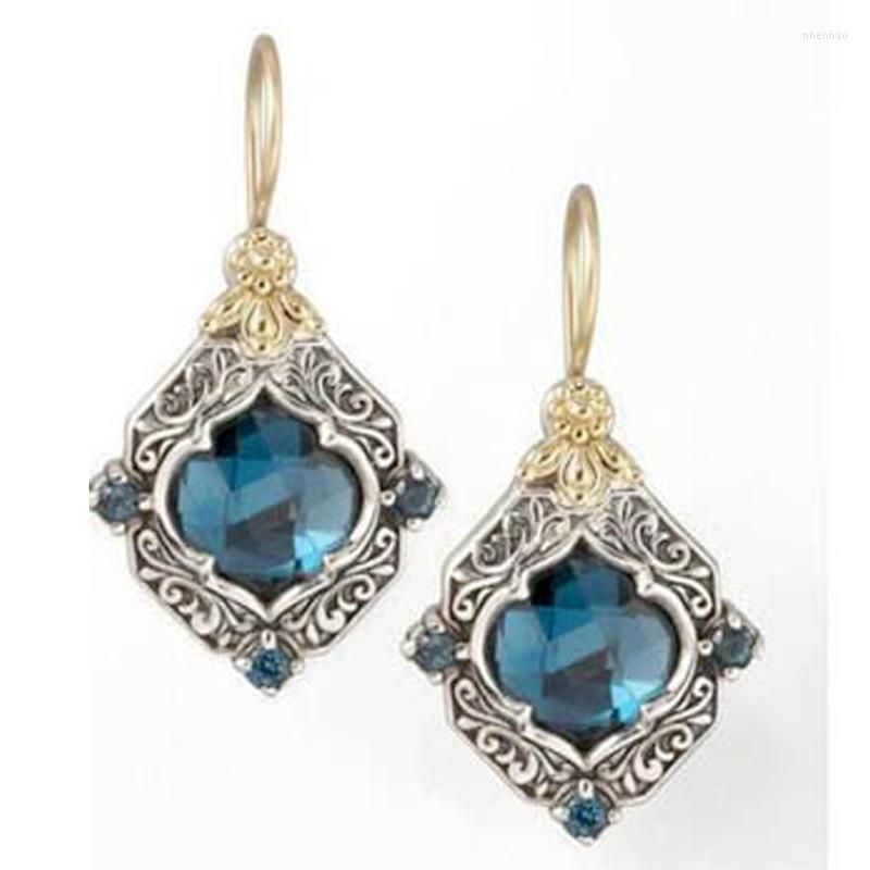 Dangle Earrings Vintage Square Blue Stone Boho For Women Ancient Ethnic Tone Flower Pattern Jewelry
Dangle Earrings Vintage Square Blue Stone Boho For Women Ancient Ethnic Tone Flower Pattern Jewelry