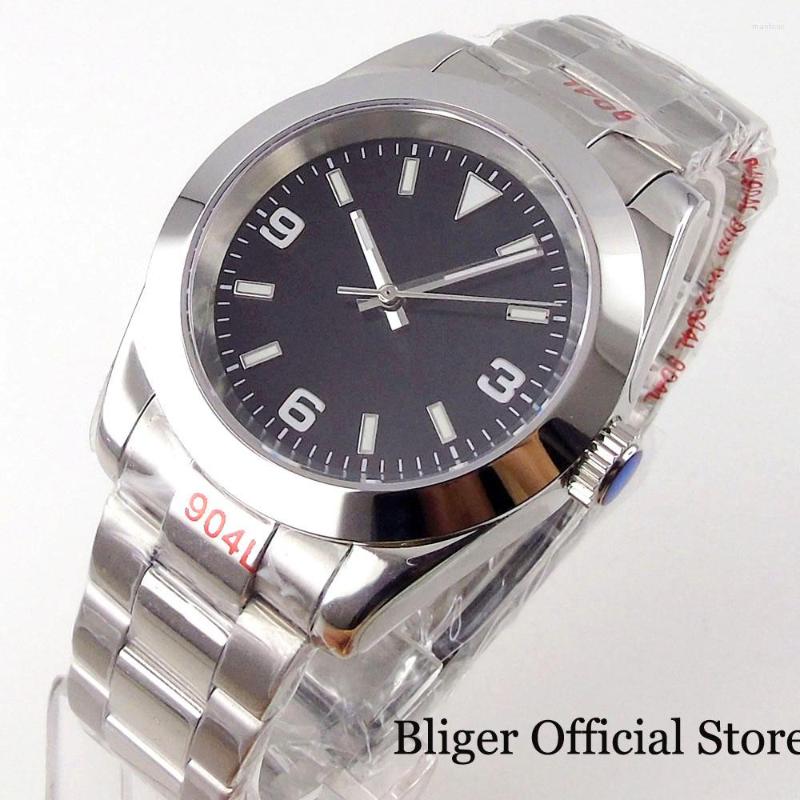 Wristwatches Black Polish Bezel NH35A MIYOTA PT5000 Movement 36mm 39mm Automatic Men Watch Middle Band Hand, Mingzhu 2813
Wristwatches Black Polish Bezel NH35A MIYOTA PT5000 Movement 36mm 39mm Automatic Men Watch Middle Band Hand, Mingzhu 2813