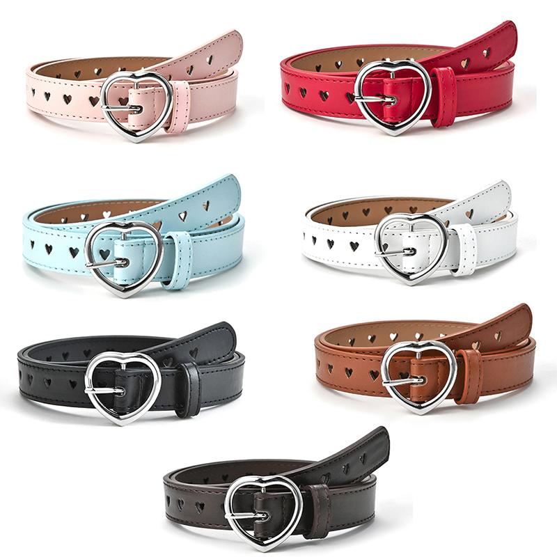 Belts Children Candy Color Leather Belt Kids Cute Love Heart Buckle Girls Solid Waistband Eyelet Grommet Waist BeltBelts, Black
Belts Children Candy Color Leather Belt Kids Cute Love Heart Buckle Girls Solid Waistband Eyelet Grommet Waist BeltBelts, Black
