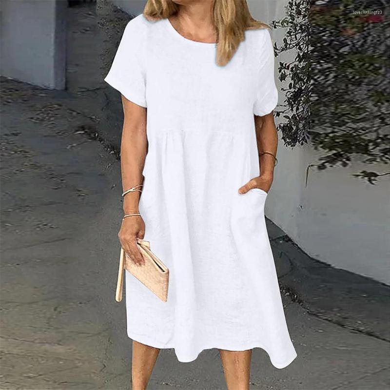 Party Dresses Plus Size Women Cotton Linen Short Sleeve Midi Spring Shirt Dress Casual Loose Summer Holiday Regular Sundress For, Navy blue
Party Dresses Plus Size Women Cotton Linen Short Sleeve Midi Spring Shirt Dress Casual Loose Summer Holiday Regular Sundress For, Navy blue