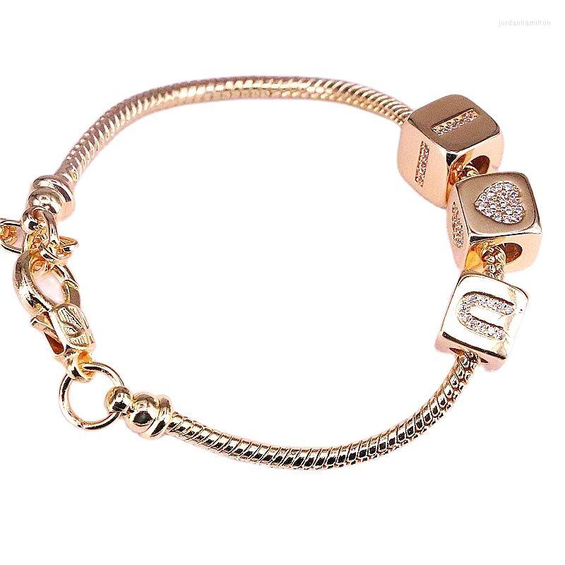 Charm Bracelets 5Pcs Fashion Gold Color Jewelry CZ Dice Spacer Bead Lover Metal Chain Bangles
Charm Bracelets 5Pcs Fashion Gold Color Jewelry CZ Dice Spacer Bead Lover Metal Chain Bangles