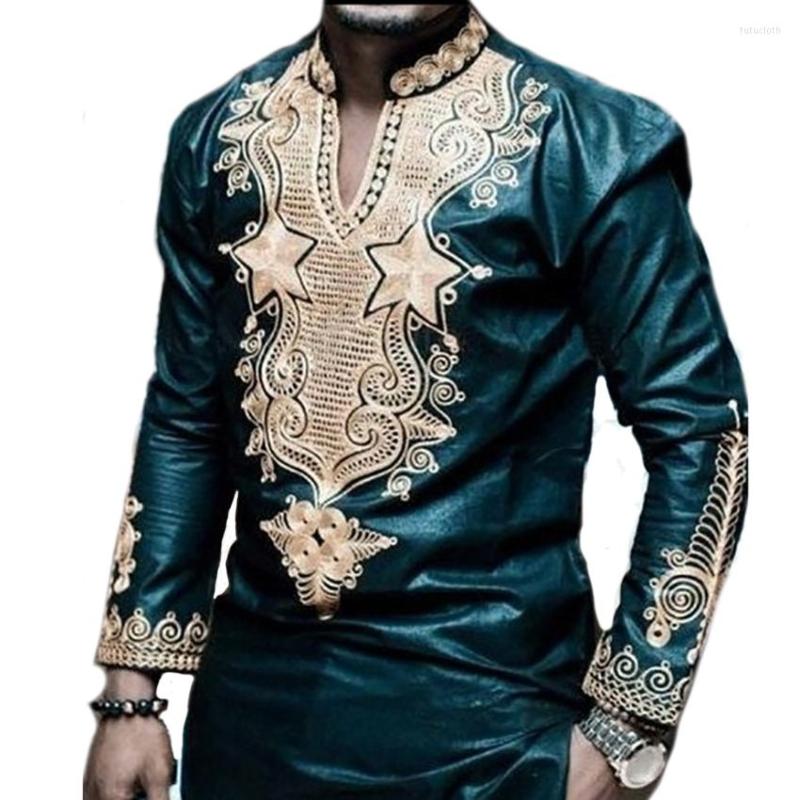 Men' T Shirts African Printed Long Sleeves T-shirt Africanas Homens Shirt Dashiki Traditional National Hip Hop Top, Green
Men' T Shirts African Printed Long Sleeves T-shirt Africanas Homens Shirt Dashiki Traditional National Hip Hop Top, Green
