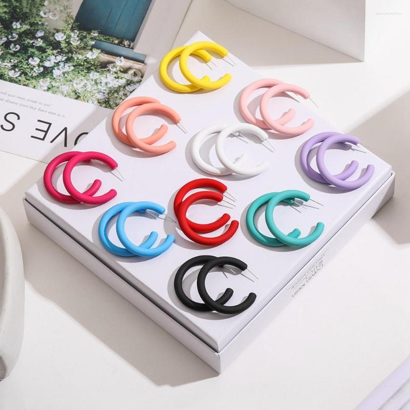 Hoop Earrings Simple Trendy Candy Color C-shaped Big Circle Earring For Women Girls Party Colorful Fashion Jewelry Gifts
Hoop Earrings Simple Trendy Candy Color C-shaped Big Circle Earring For Women Girls Party Colorful Fashion Jewelry Gifts