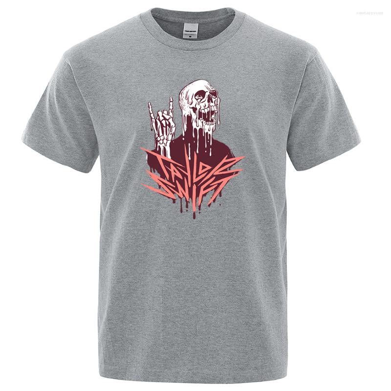 Men' T Shirts Metal Swift Melted Skull Rock Style High Street Men T-Shirts Casual Cotton Streetwear Loose Oversize Shirt Pattern Tee, Gray
Men' T Shirts Metal Swift Melted Skull Rock Style High Street Men T-Shirts Casual Cotton Streetwear Loose Oversize Shirt Pattern Tee, Gray