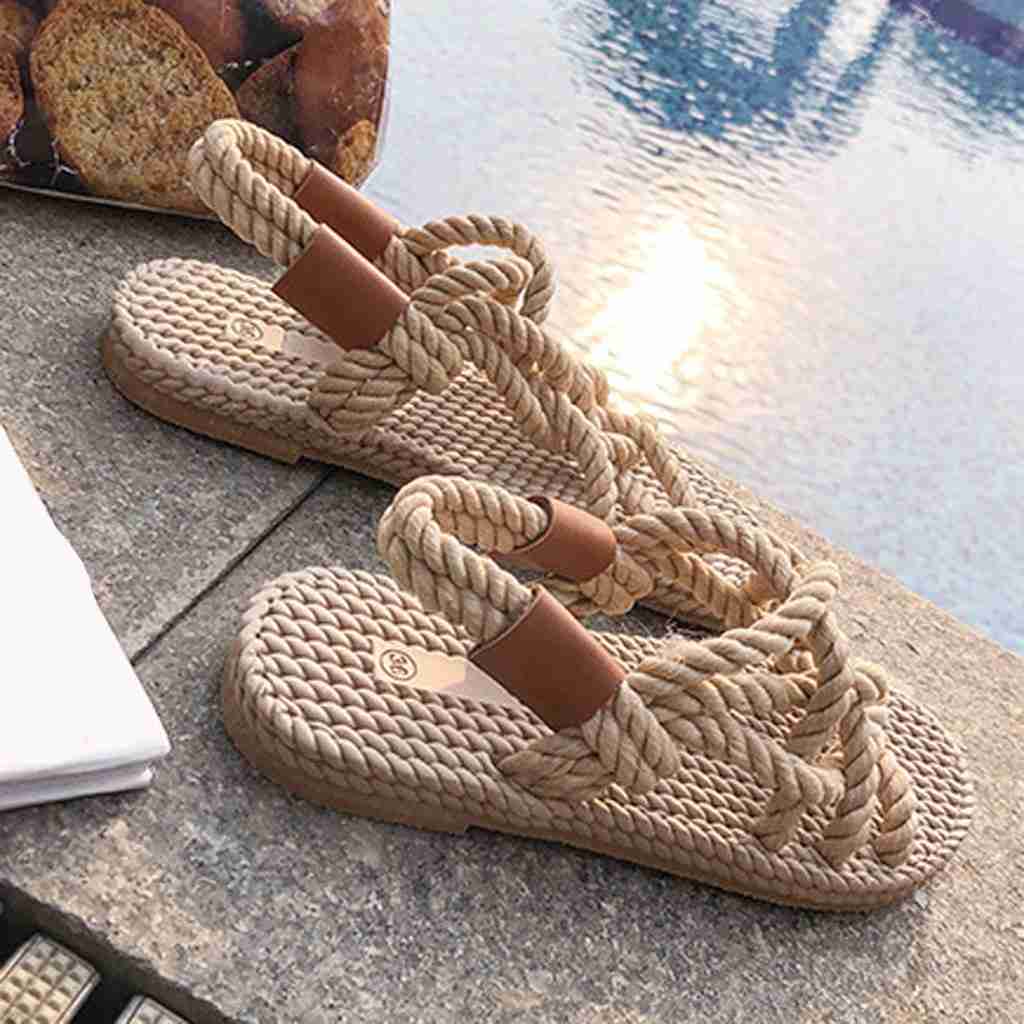 Sandals Sandals Woman Shoes Braided Rope with Traditional Casual Style and Simple Creativity Fashion Sandals Women Summer Shoes, Beige
Sandals Sandals Woman Shoes Braided Rope with Traditional Casual Style and Simple Creativity Fashion Sandals Women Summer Shoes, Beige