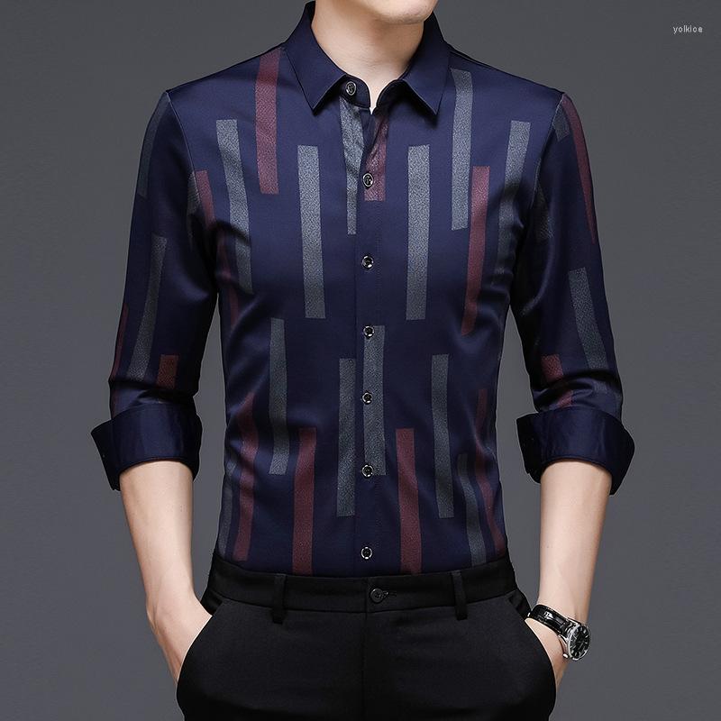 Men's Casual Shirts 2023 Spring Men's Striped Long-sleeved Shirt Korean Fashion Non-iron Stretch Slim Fit Male Classic Brand Formal Top, Black
Men's Casual Shirts 2023 Spring Men's Striped Long-sleeved Shirt Korean Fashion Non-iron Stretch Slim Fit Male Classic Brand Formal Top, Black