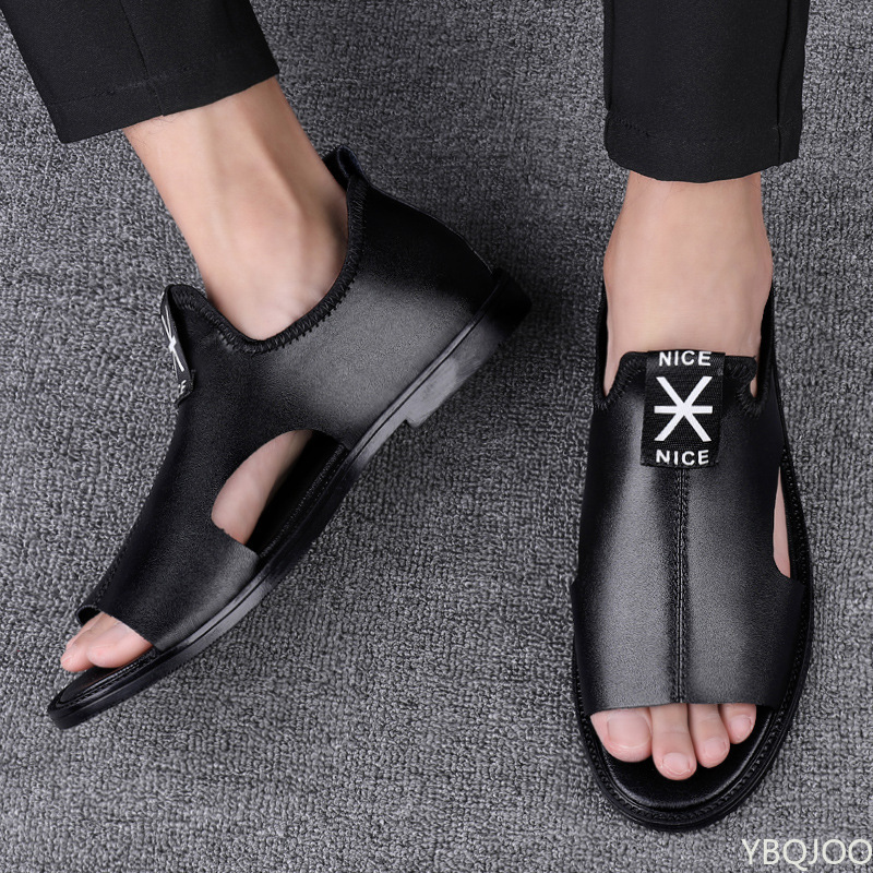 Sandals Brand Summer Men Sandals Leisure Beach Men Shoes High Quality Genuine Leather Sandals Fashion Men's Sandals 230316, Black
Sandals Brand Summer Men Sandals Leisure Beach Men Shoes High Quality Genuine Leather Sandals Fashion Men's Sandals 230316, Black
