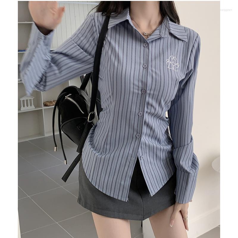 Women' Blouses Women' Clothes Shirt Spring Grey Stripe Embroidery Korean Fashion Vintage 2023 Female Long Sleeve Chic Casual Blouse, Gray
Women' Blouses Women' Clothes Shirt Spring Grey Stripe Embroidery Korean Fashion Vintage 2023 Female Long Sleeve Chic Casual Blouse, Gray