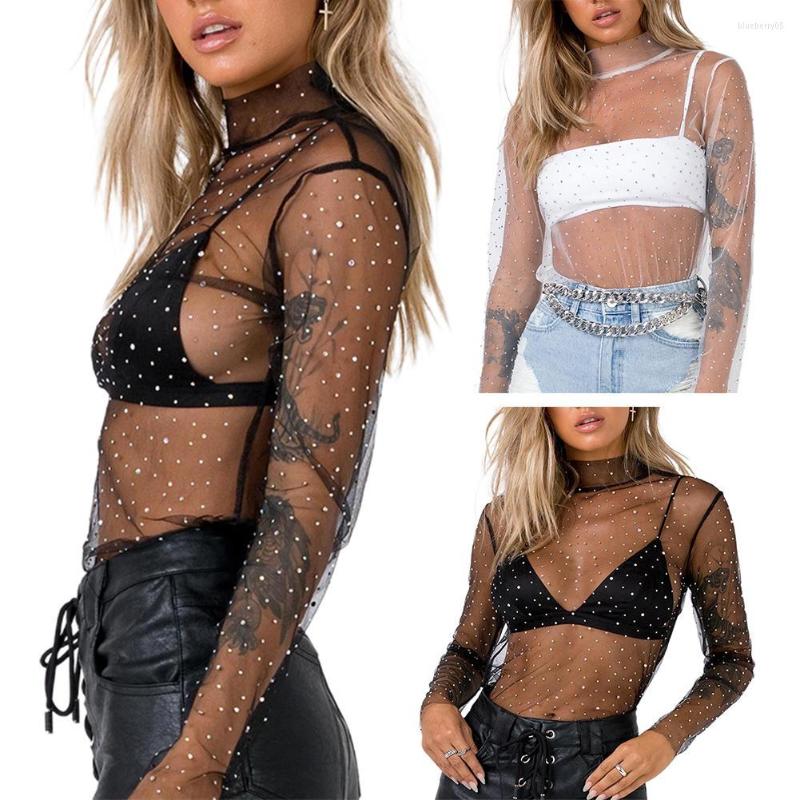 Women' T Shirts Women Sexy Long Sleeve Turtle Neck Shiny Sequins Sheer Blouse Bottoming Top, White
Women' T Shirts Women Sexy Long Sleeve Turtle Neck Shiny Sequins Sheer Blouse Bottoming Top, White