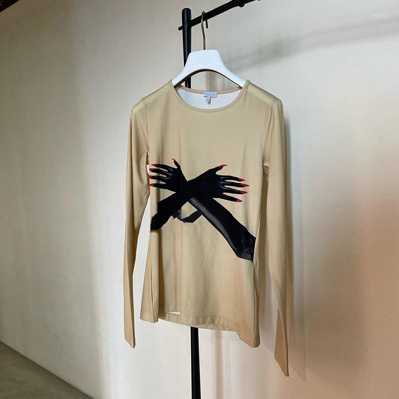 Women's Blouses 2023 Autumn Light Slim Undercoat Wear Crew Neck Personality Print Long Sleeve T-shirt Women, Khaki
Women's Blouses 2023 Autumn Light Slim Undercoat Wear Crew Neck Personality Print Long Sleeve T-shirt Women, Khaki