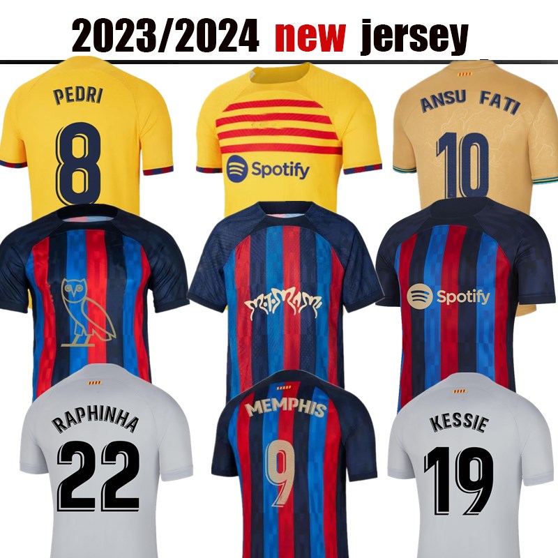 22 23 LEWANDOWSKI soccer jerseys PEDRI RAPHINHA ANSU FATI Rosalia Motomami Barca football shirts 2022 R.ARAUJO CHRISTENSEN KESSIE J.KOUNDE O.DEMBELE jersey, 11
22 23 LEWANDOWSKI soccer jerseys PEDRI RAPHINHA ANSU FATI Rosalia Motomami Barca football shirts 2022 R.ARAUJO CHRISTENSEN KESSIE J.KOUNDE O.DEMBELE jersey, 11
