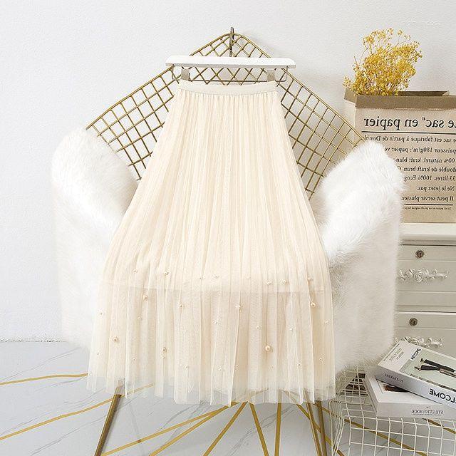 Skirts Gauze Korean Fashion Pearl Jupe Longue Femme 2023 Women's Summer Skirt Elastic High-Waisted Chic Falda Mujer, Black
Skirts Gauze Korean Fashion Pearl Jupe Longue Femme 2023 Women's Summer Skirt Elastic High-Waisted Chic Falda Mujer, Black