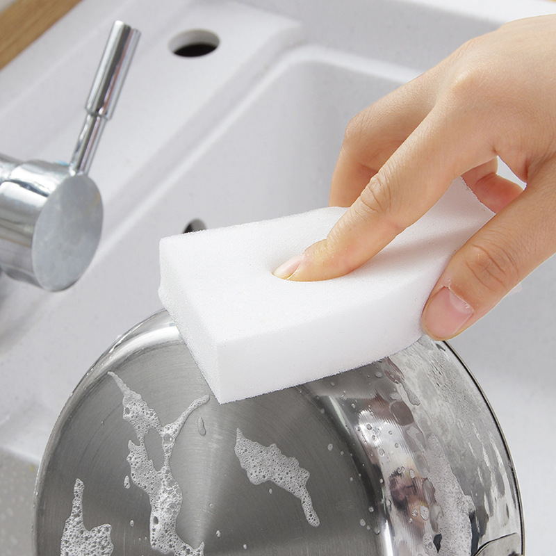 New 100PCS Magic 10x6x2cm Melamine Eraser for Dish Wash Household Tools Kitchen Bath Cleaning Sponge