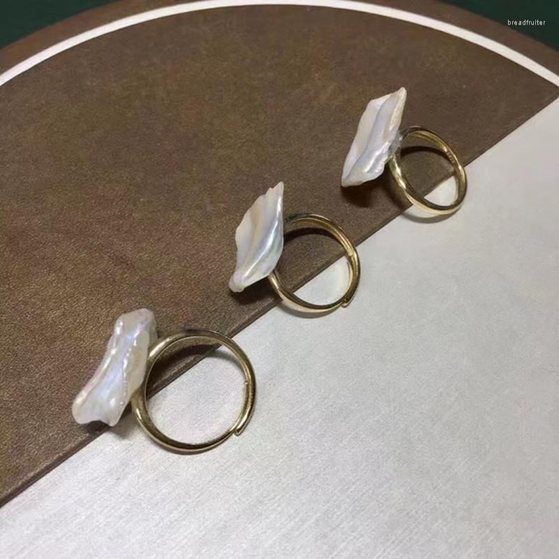 Cluster Rings Sell Women Gold Plated Solid 925 Sterling Silver Ring With Single Large Natural White Irregular Reborn Real Pearl Bead Gift
Cluster Rings Sell Women Gold Plated Solid 925 Sterling Silver Ring With Single Large Natural White Irregular Reborn Real Pearl Bead Gift