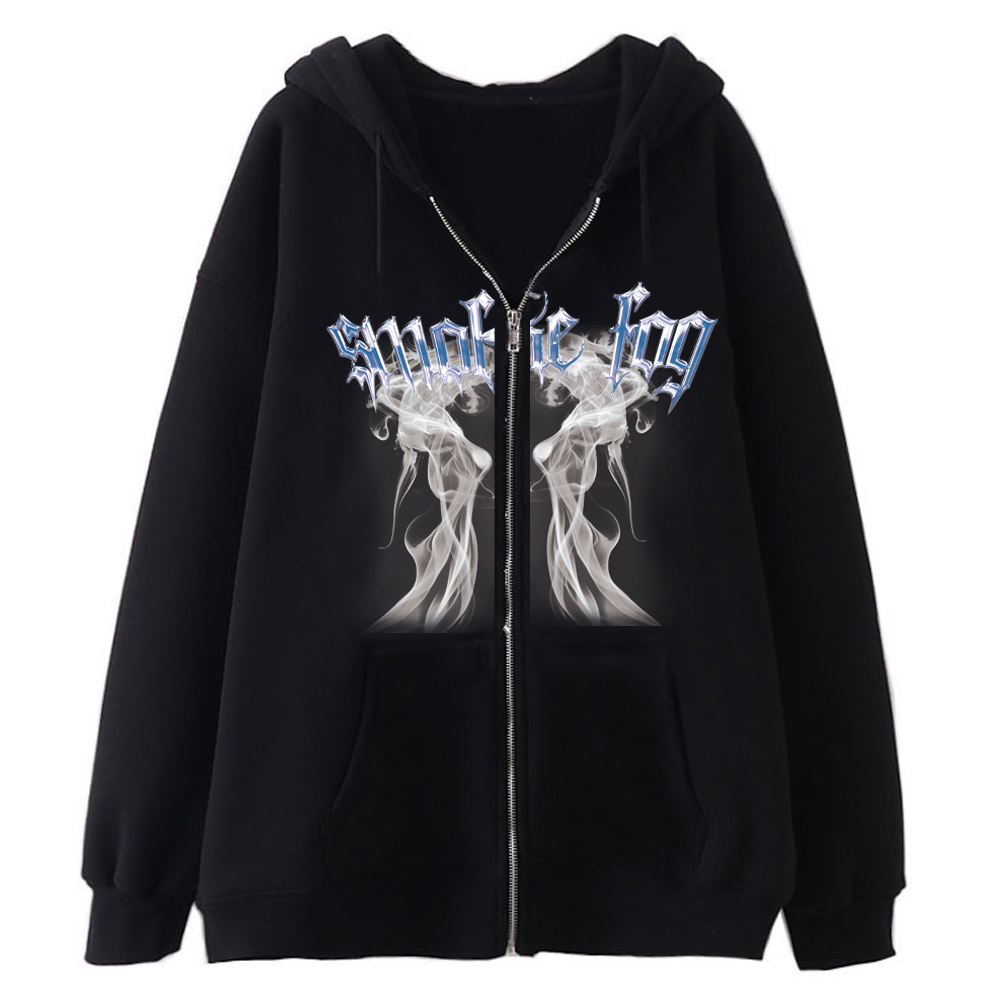 Womens Hoodies Sweatshirts Gothic Graphic Print Jackets Women Y2K Zip Up Streetwear Hip Hop Tops Loose Harajuku Casual Coats 230317, Black4
Womens Hoodies Sweatshirts Gothic Graphic Print Jackets Women Y2K Zip Up Streetwear Hip Hop Tops Loose Harajuku Casual Coats 230317, Black4