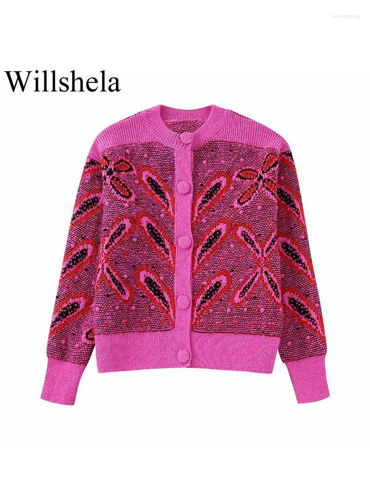 Women' Knits Women Fashion Jacquard Knitted Cardigan Sweater Vintage O-Neck Single Breasted Long Sleeves Female Chic Lady Outfits, Print
Women' Knits Women Fashion Jacquard Knitted Cardigan Sweater Vintage O-Neck Single Breasted Long Sleeves Female Chic Lady Outfits, Print