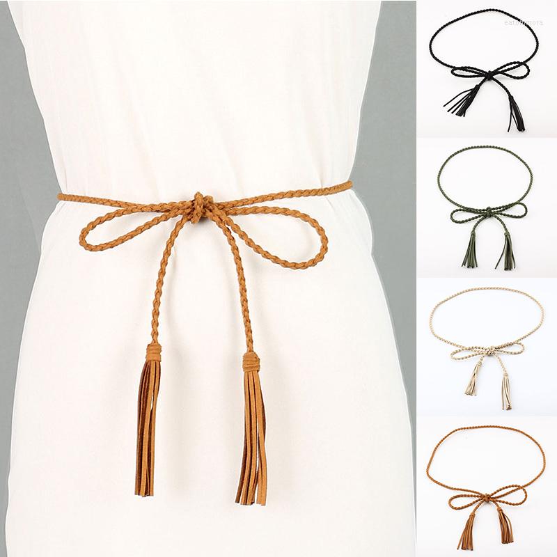 Belts 160cm Women Ladies Braided Belt PU Leather Tassel Thin Waist Tassles Rope Waistband Fashion Summer Dress Decor BeltBelts, Black
Belts 160cm Women Ladies Braided Belt PU Leather Tassel Thin Waist Tassles Rope Waistband Fashion Summer Dress Decor BeltBelts, Black