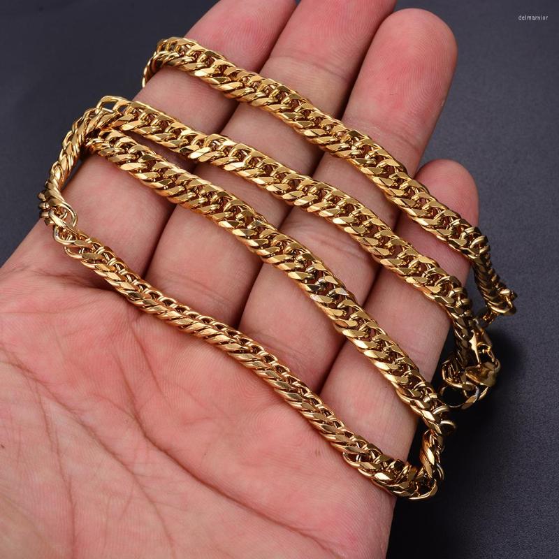 Chains WANDO Fashoin Copper Chain Gold Colour Necklaces For Men Link Punk Jewelry 6mm Width 50cm Long N16
Chains WANDO Fashoin Copper Chain Gold Colour Necklaces For Men Link Punk Jewelry 6mm Width 50cm Long N16
