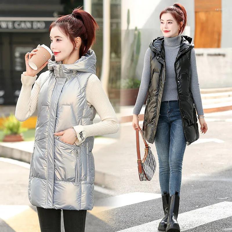Women's Vests 2023 Winter Vest Bright Face Down Cotton Jacket Women Padded Waistcoat Autumn Hooded Parkas Loose Warm Coat Female, White
Women's Vests 2023 Winter Vest Bright Face Down Cotton Jacket Women Padded Waistcoat Autumn Hooded Parkas Loose Warm Coat Female, White