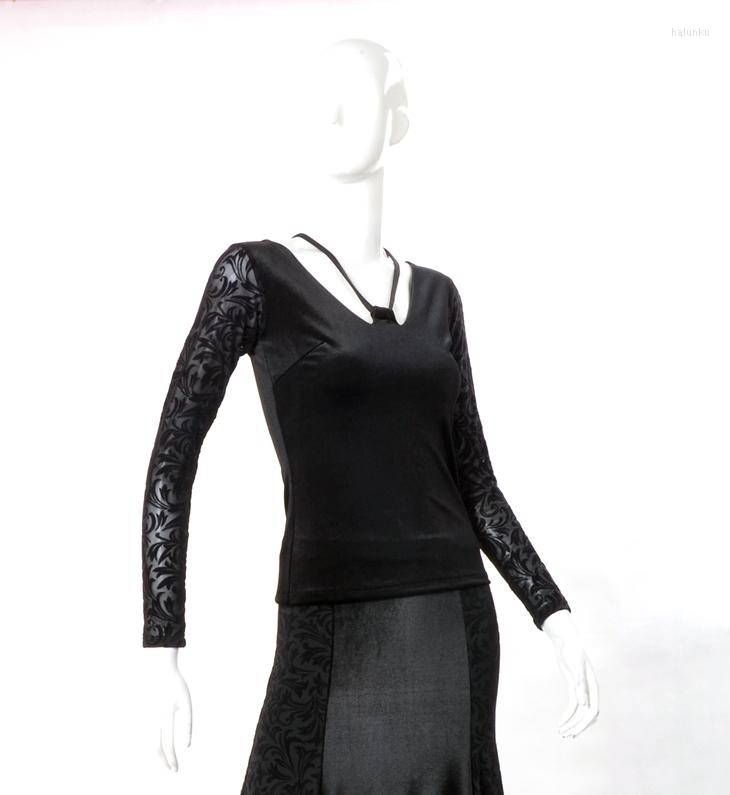 Stage Wear Ballroom Sexy Modern U-neck Long Sleeves Latin Dance Clothing Top For Women/female/lady Fashion Costume Performance Wears, Black
Stage Wear Ballroom Sexy Modern U-neck Long Sleeves Latin Dance Clothing Top For Women/female/lady Fashion Costume Performance Wears, Black