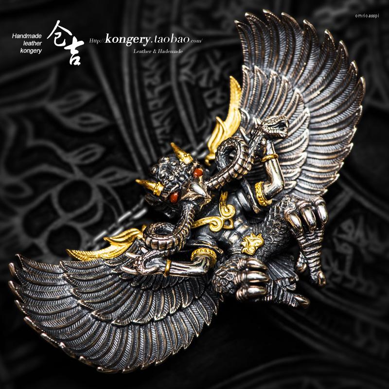 Pendant Necklaces Carry Out Great Plan! Gold-winged Roc Pendant! Necklace Cangji Handcrafted Men's Inlaid Silver Stationery
Pendant Necklaces Carry Out Great Plan! Gold-winged Roc Pendant! Necklace Cangji Handcrafted Men's Inlaid Silver Stationery