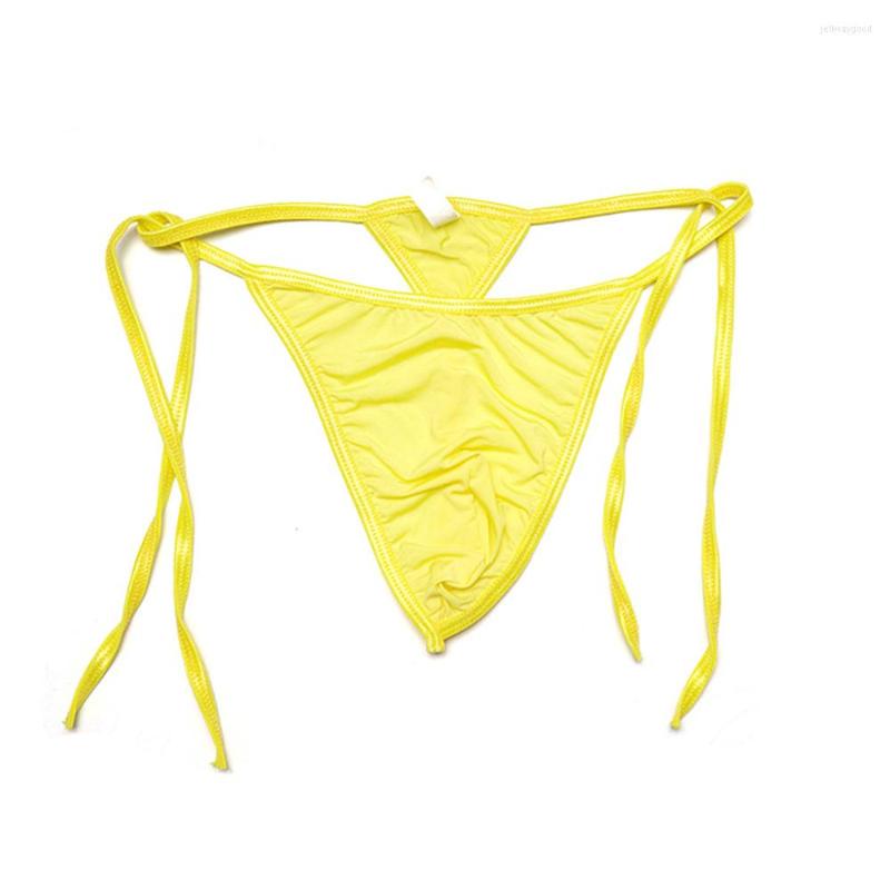 Underpants Men's Sexy T-Panties Lacing Breathable Backless Thong Briefs Low Rise Elastic Underwear Lingerie Tanga Hombre, Yellow
Underpants Men's Sexy T-Panties Lacing Breathable Backless Thong Briefs Low Rise Elastic Underwear Lingerie Tanga Hombre, Yellow