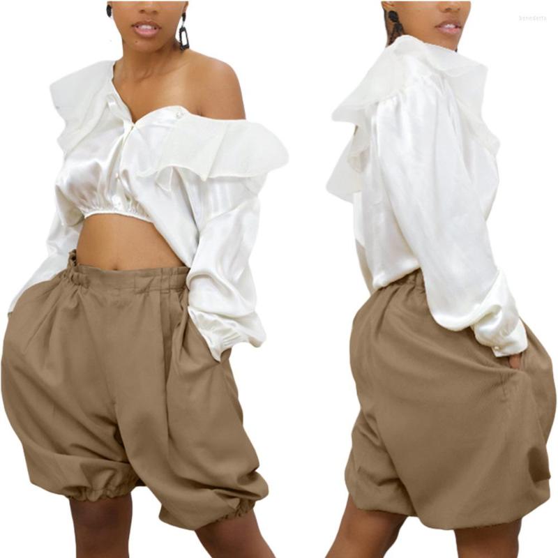 Women's Pants American And European Solid Color Short Trousers Casual Wear Elastic Waist Wide Leg High Streetwear Women Fashion, Khaki
Women's Pants American And European Solid Color Short Trousers Casual Wear Elastic Waist Wide Leg High Streetwear Women Fashion, Khaki