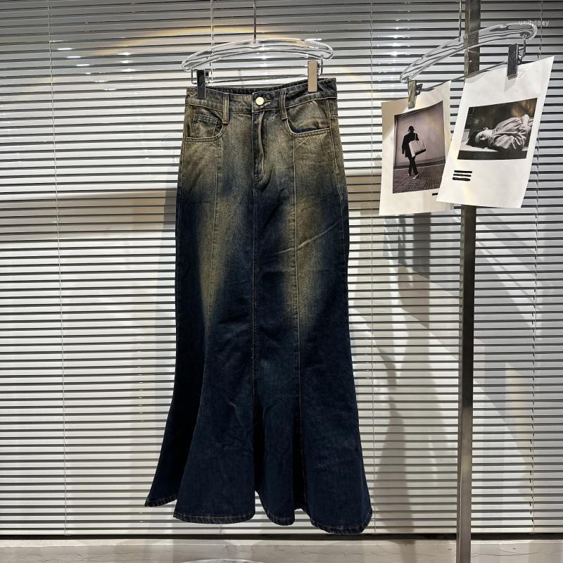 Skirts BORVEMAYS 2023 Spring Summer Fashion Trend High Waist Patchwork Knee-length All-match Street Denim Women, Dark blue
Skirts BORVEMAYS 2023 Spring Summer Fashion Trend High Waist Patchwork Knee-length All-match Street Denim Women, Dark blue