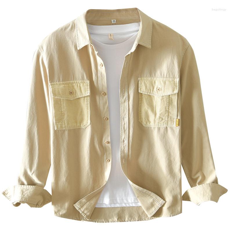 Men's Casual Shirts 2023 Autumn Men's Cotton Shirt Japanese Soft Comfortable All-match Long-sleeved Male Classic Brand Clothes, Khaki
Men's Casual Shirts 2023 Autumn Men's Cotton Shirt Japanese Soft Comfortable All-match Long-sleeved Male Classic Brand Clothes, Khaki