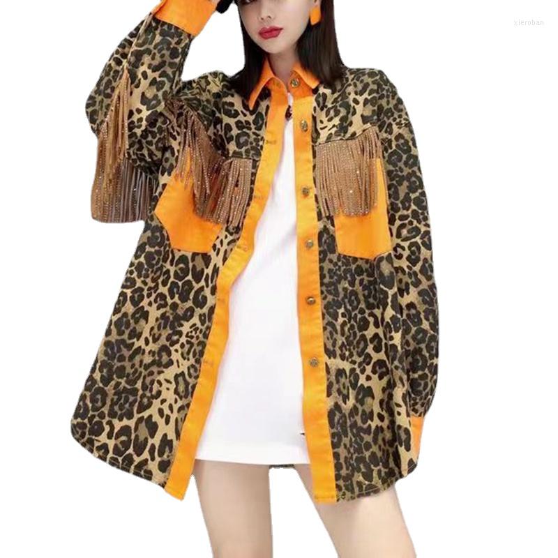 Women's Jackets 2023 Tassel Coat Large Size Casual Loose Baseball Jacket Leopard Women's Autumn Spring Rivet Outwear For Woman XC199, Orange
Women's Jackets 2023 Tassel Coat Large Size Casual Loose Baseball Jacket Leopard Women's Autumn Spring Rivet Outwear For Woman XC199, Orange