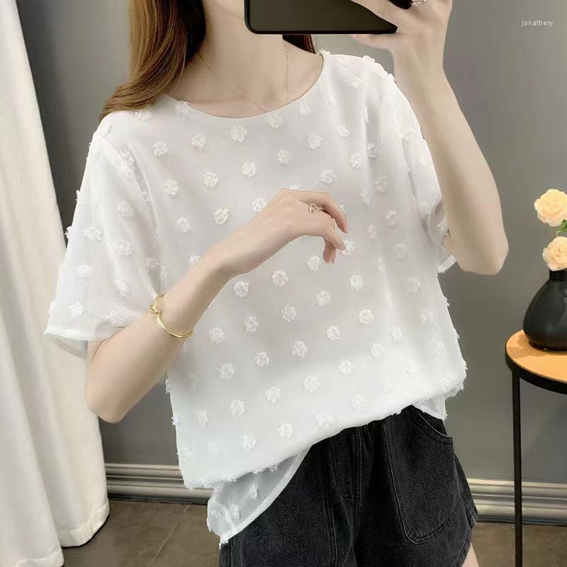 Women's Blouses Womens Round Neck Short Sleeve Blouse Chiffon Swiss Dot Shirt Tops, Black
Women's Blouses Womens Round Neck Short Sleeve Blouse Chiffon Swiss Dot Shirt Tops, Black