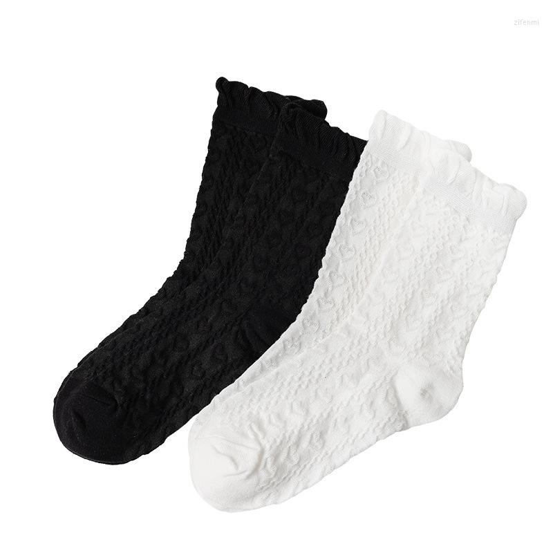 Women Socks Spring Summer Autumn Department Lovely White Long For Black Heart Lace Tube
Women Socks Spring Summer Autumn Department Lovely White Long For Black Heart Lace Tube