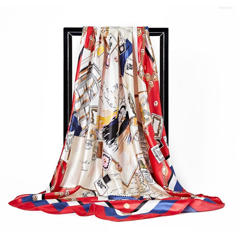 Scarves Women Silk Scarf 90x90cm Luxury Printed Square Leopard Print Flower Foulard Bandana Female Head Hijab Satin
Scarves Women Silk Scarf 90x90cm Luxury Printed Square Leopard Print Flower Foulard Bandana Female Head Hijab Satin