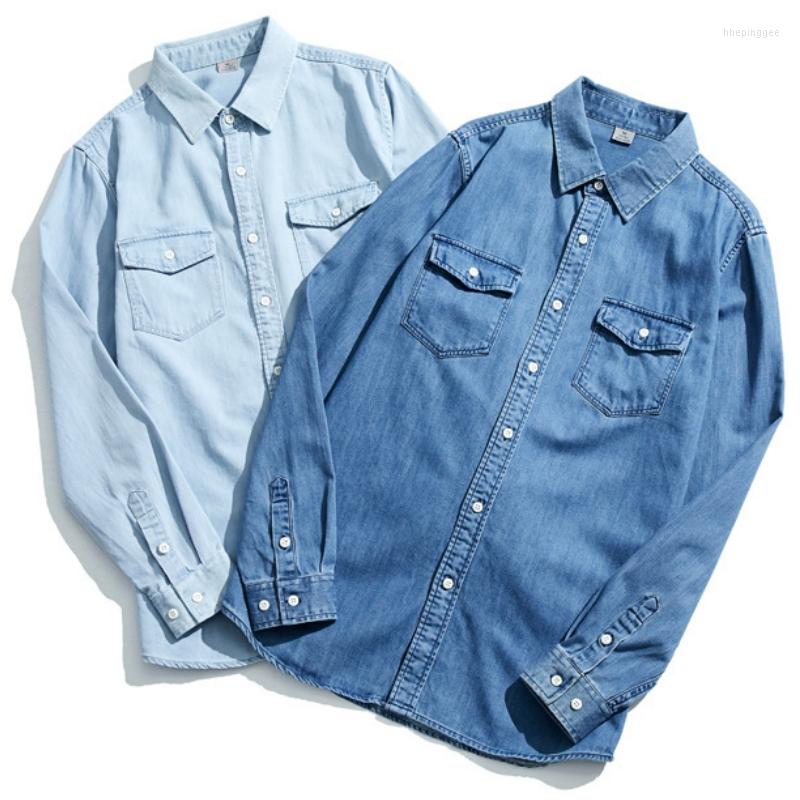 Men's Casual Shirts Japanese Men's Cotton Denim Shirt 2023 Spring Autumn Business Trend Long-sleeved Male Classic Brand Jean Jacket, Dark blue
Men's Casual Shirts Japanese Men's Cotton Denim Shirt 2023 Spring Autumn Business Trend Long-sleeved Male Classic Brand Jean Jacket, Dark blue