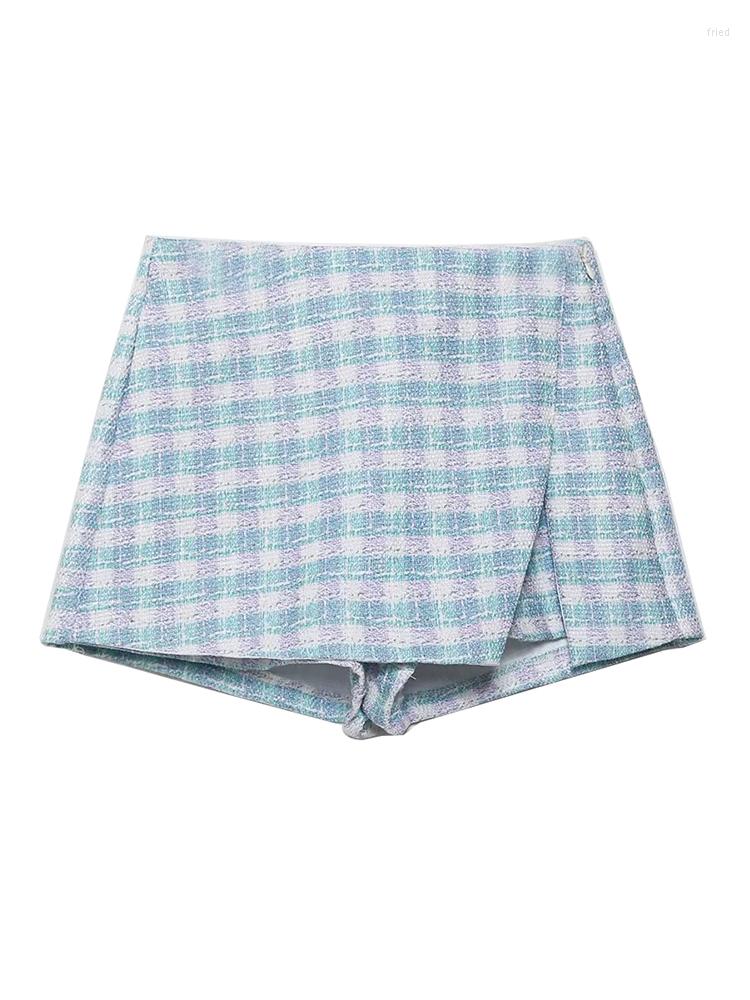 Women's Shorts YENKYE Women 2023 Autumn Winter Tweed Skirts Vintage High Waist Side Zipper Female Skort Mujer
Women's Shorts YENKYE Women 2023 Autumn Winter Tweed Skirts Vintage High Waist Side Zipper Female Skort Mujer