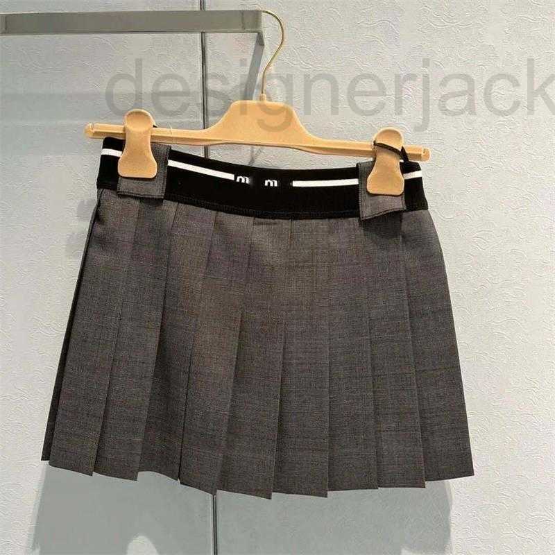 Skirts designer Academic Grey High Waist Pleated Women's Spring/Summer 2023 New Slim Short A-line Half-length U43L, Gray2
Skirts designer Academic Grey High Waist Pleated Women's Spring/Summer 2023 New Slim Short A-line Half-length U43L, Gray2