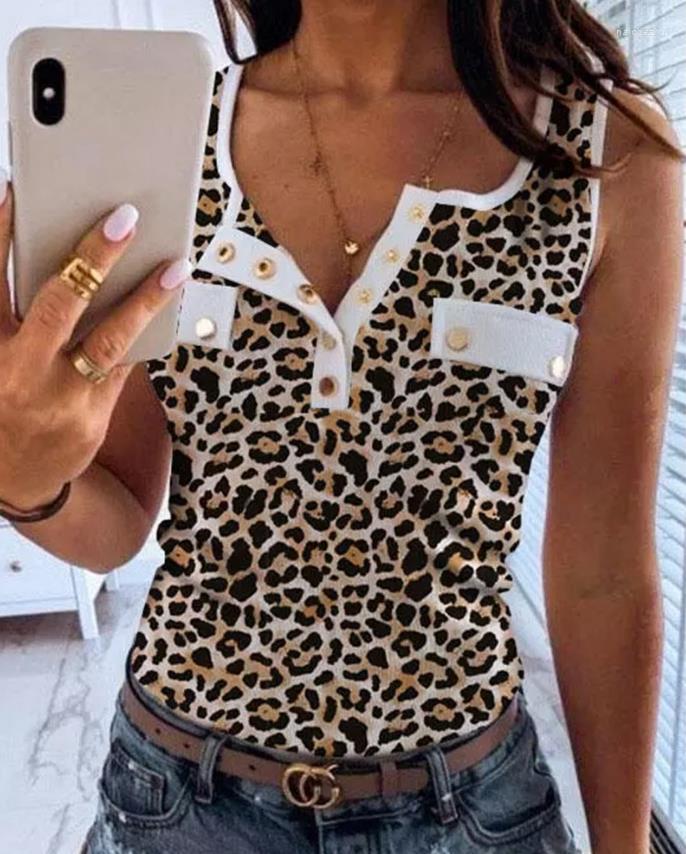 Women' Tanks Top Women Summer Fashion Cheetah Print Buttoned Casual Round Neck Sleeveless Daily Tank Y2K Clothes
Women' Tanks Top Women Summer Fashion Cheetah Print Buttoned Casual Round Neck Sleeveless Daily Tank Y2K Clothes