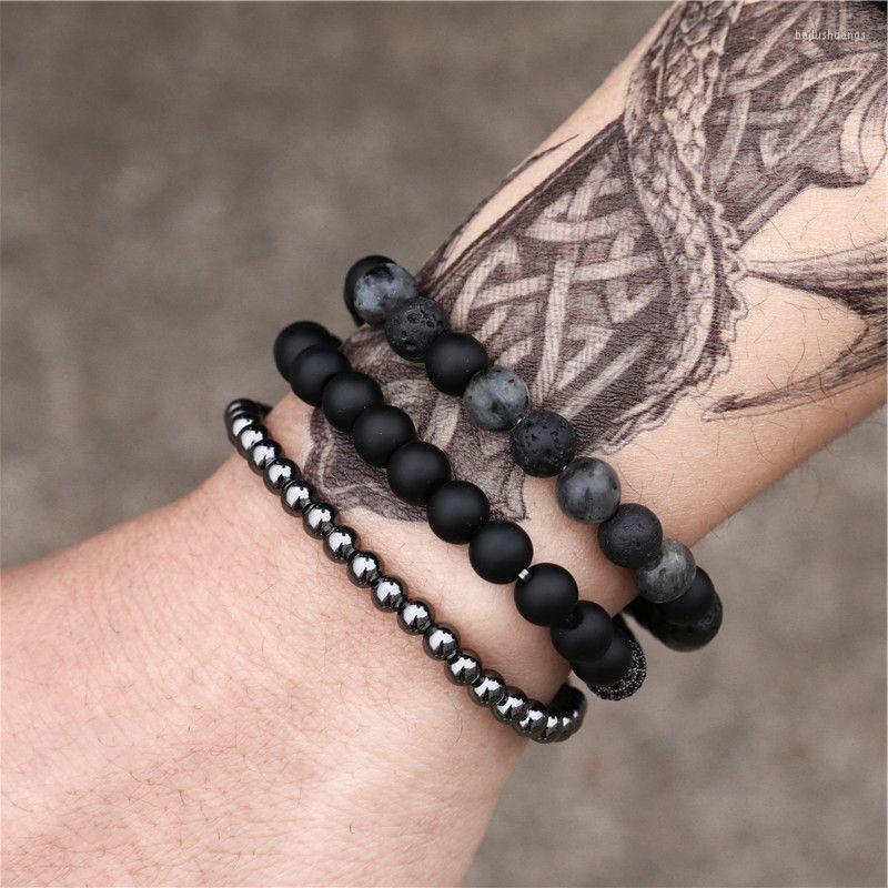 Strand 3pcs/set Men Bracelet Set Black Stone Beads Ball Bracelets Mens Jewellery Friends Gift Elastic Rope Pulsera Hombre Jewelry
Strand 3pcs/set Men Bracelet Set Black Stone Beads Ball Bracelets Mens Jewellery Friends Gift Elastic Rope Pulsera Hombre Jewelry