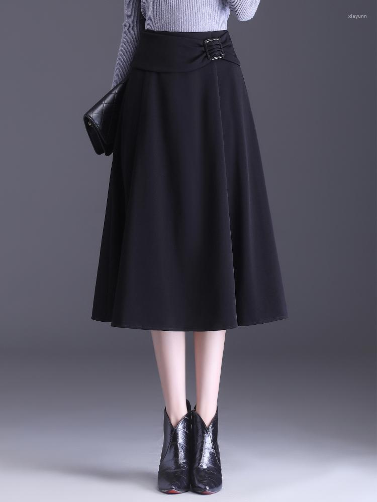 Skirts 2023 Autumn Winter Black High Quality Splicing Waist Sexy Big Hem Skirt M L XL XXL XXXL Size Mid-Calf Female 7728
Skirts 2023 Autumn Winter Black High Quality Splicing Waist Sexy Big Hem Skirt M L XL XXL XXXL Size Mid-Calf Female 7728