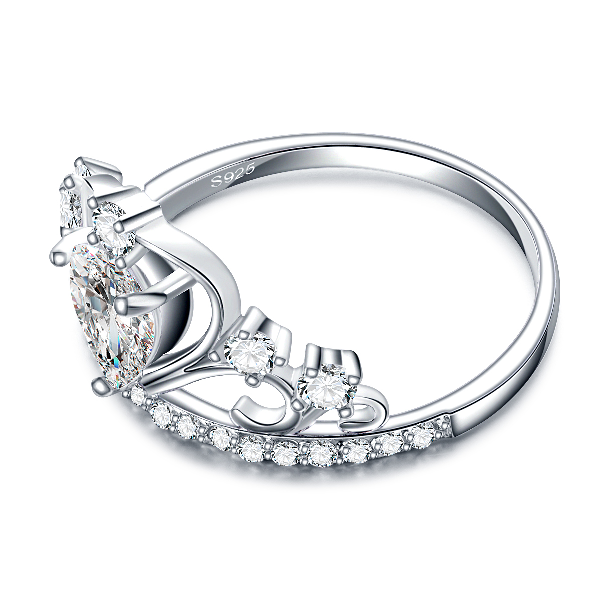 Luxury Real oval brilliant-Cut diamond Wedding princess crown Ring Set For Women girl Engagement Band 18K white gold filled Eternity Jewelry Zirconia size 6 7 8 9
Luxury Real oval brilliant-Cut diamond Wedding princess crown Ring Set For Women girl Engagement Band 18K white gold filled Eternity Jewelry Zirconia size 6 7 8 9