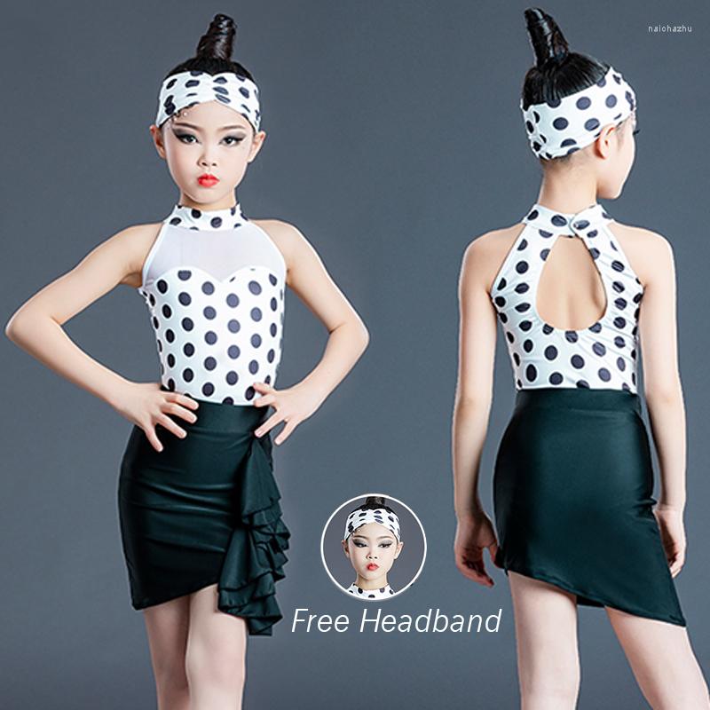 Stage Wear Summer Latin Dance Costumes Girls Practice Training Split Suit Polka Dot Leotards Kids Cha Samba Show Clothes BL5830, Picture shown
Stage Wear Summer Latin Dance Costumes Girls Practice Training Split Suit Polka Dot Leotards Kids Cha Samba Show Clothes BL5830, Picture shown