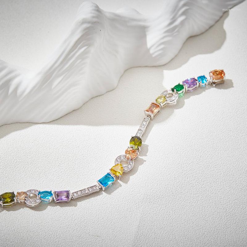 Charm Bracelets Summer Fashion Brand High Quality Ladies Color Gem Bracelet Exquisite Crystal Banquet Party Luxury Jewelry
Charm Bracelets Summer Fashion Brand High Quality Ladies Color Gem Bracelet Exquisite Crystal Banquet Party Luxury Jewelry