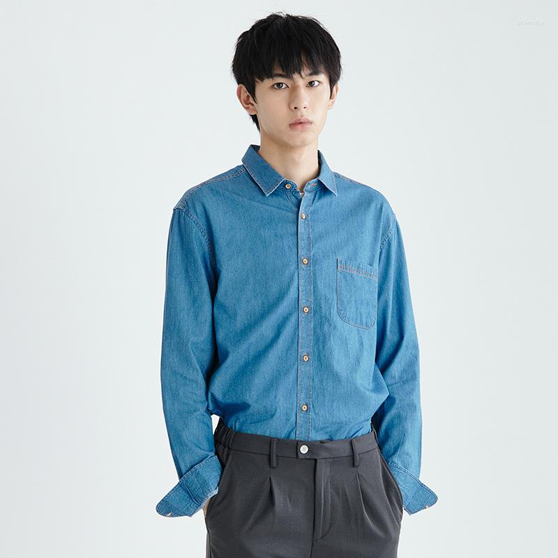 Men's Casual Shirts 2023 Spring Men's Cotton Denim Shirt Business Slim Long Sleeve High-end Brand Male Autumn Thin Jean Jacket Top, Light blue
Men's Casual Shirts 2023 Spring Men's Cotton Denim Shirt Business Slim Long Sleeve High-end Brand Male Autumn Thin Jean Jacket Top, Light blue